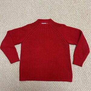 Liz Claiborne Vibrant Red Cable Knit Sweater